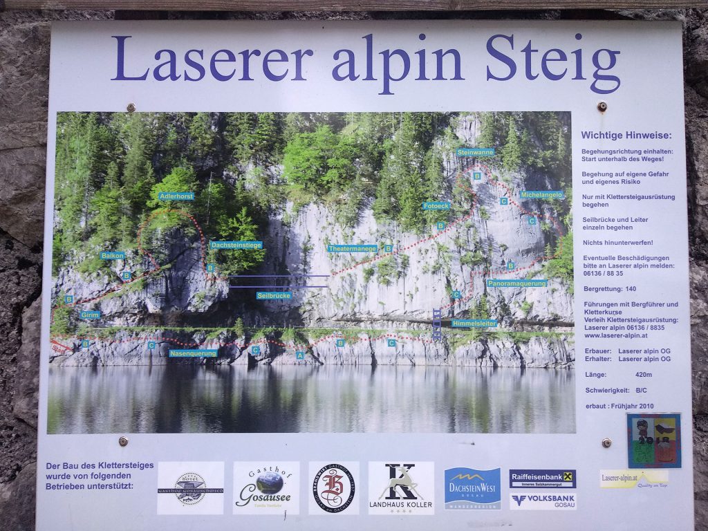Laserer alpin przebieg ferraty