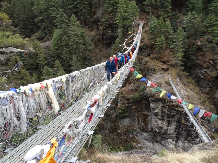 himalaje wiszące mosty nepal
