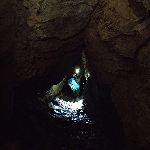 Wnętrze jaskini Mylnej